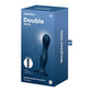 Satisfyer Double Ball-R - Dark Blue Anal Plug - Strap-On Compatible