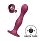 Satisfyer Double Ball-R - Red Anal Plug - Strap-On Compatible