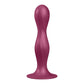 Satisfyer Double Ball-R - Red Anal Plug - Strap-On Compatible