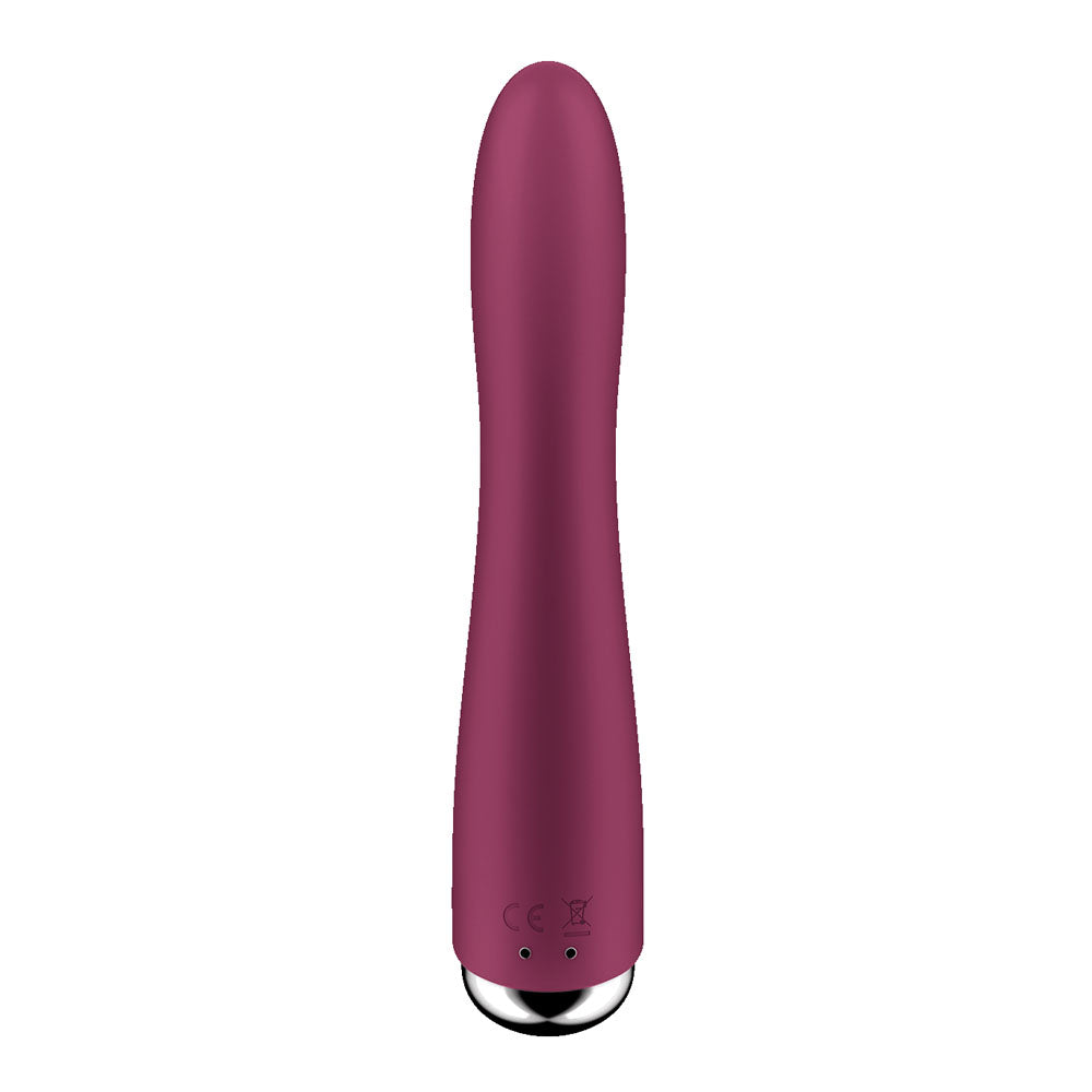 Satisfyer Spinning Vibe 1 - Red 17.8cm USB Rechargeable Rotating Vibrator