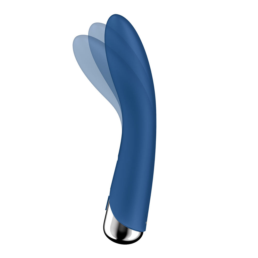 Satisfyer Spinning Vibe 1 - Blue 17.8cm USB Rechargeable Rotating Vibrator