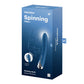 Satisfyer Spinning Vibe 1 - Blue 17.8cm USB Rechargeable Rotating Vibrator