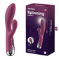 Satisfyer Spinning Rabbit 1 - Red 20cm USB Rechargeable Rotating Rabbit Vibrator