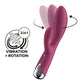 Satisfyer Spinning Rabbit 1 - Red 20cm USB Rechargeable Rotating Rabbit Vibrator