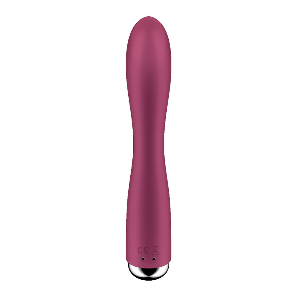 Satisfyer Spinning Rabbit 1 - Red 20cm USB Rechargeable Rotating Rabbit Vibrator