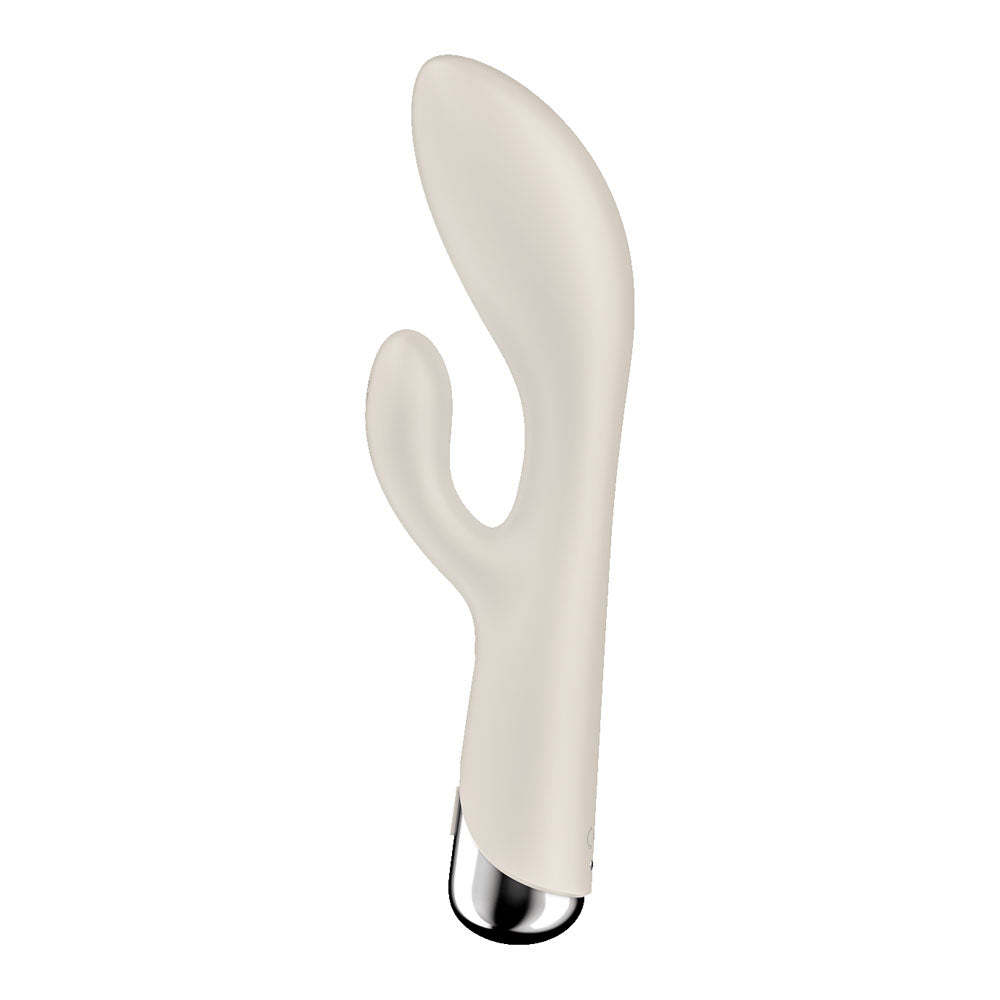 Satisfyer Spinning Rabbit 1 - Beige 20cm USB Rechargeable Rotating Rabbit Vibrator