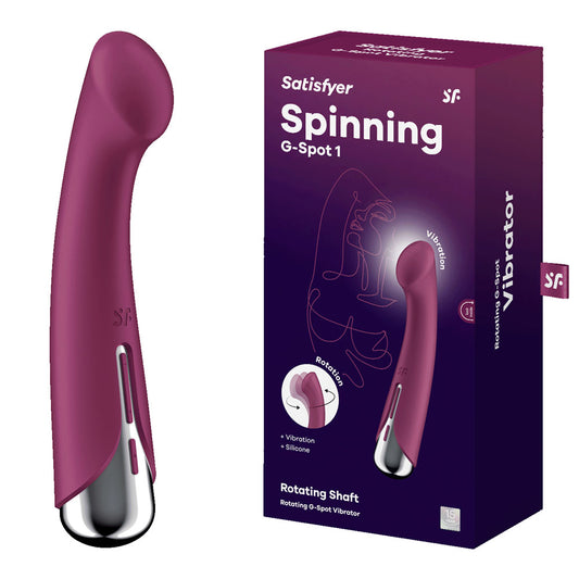 Satisfyer Spinning G-Spot 1 - Red 16.5cm USB Rechargeable Rotating Vibrator