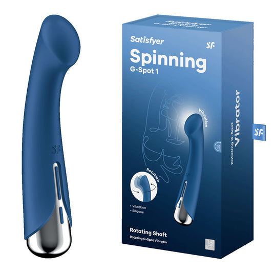 Satisfyer Spinning G-Spot 1 - Blue 16.5cm USB Rechargeable Rotating Vibrator