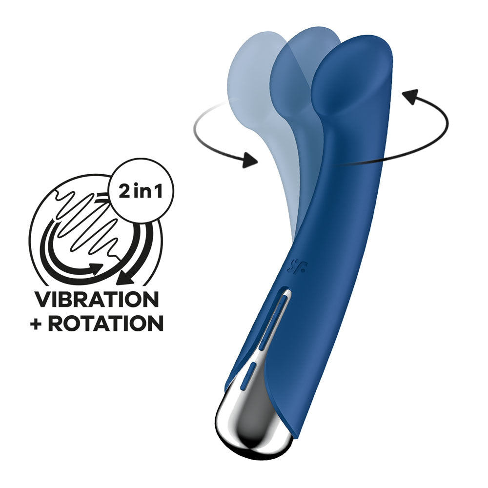 Satisfyer Spinning G-Spot 1 - Blue 16.5cm USB Rechargeable Rotating Vibrator