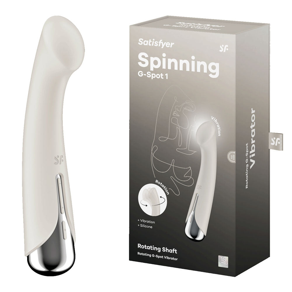 Satisfyer Spinning G-Spot 1 - Beige 16.5cm USB Rechargeable Rotating Vibrator