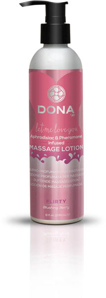 JO DONA Massage Lotion Flirty Aroma: Blushing Berry 8oz/235ml