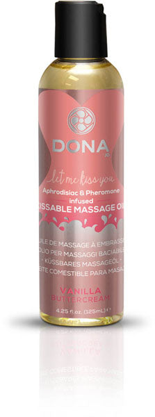 JO DONA Dona Kissable Massage Oil Vanilla Buttercream 4.25oz/125ml