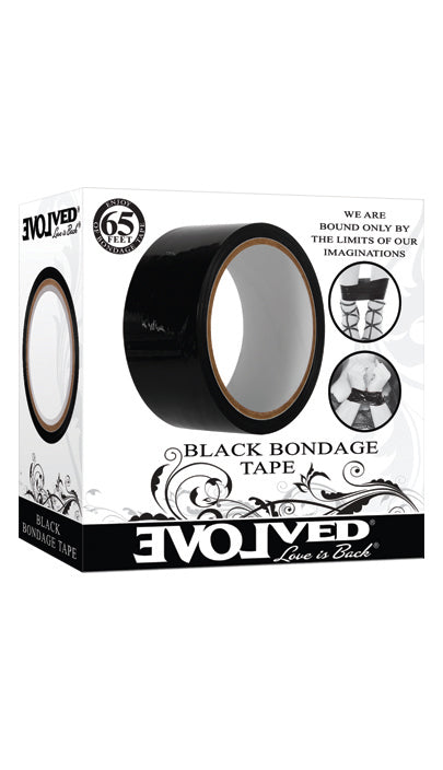 Evolved Black Bondage Tape - 20 metre length