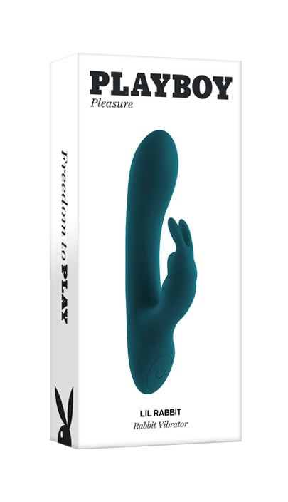 Playboy Pleasure LIL RABBIT Deep Teal 14.6cm USB Rechargeable Rabbit Vibrator