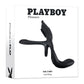 Playboy Pleasure The 3 Way Black USB Rechargeable Vibrating Cock Ring with Wireless Remote