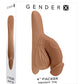 Gender X 4" PACKER - Medium Tan 10cm Packer Dildo Dong