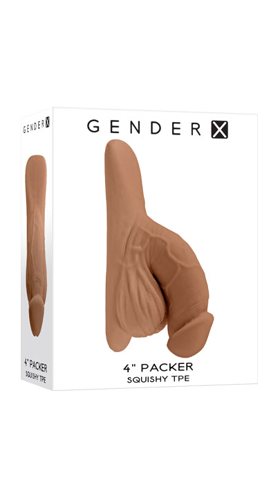 Gender X 4" PACKER - Medium Tan 10cm Packer Dildo Dong