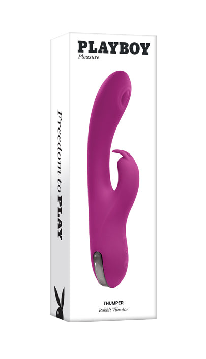 Playboy Pleasure THUMPER Purple 21.9cm USB Rechargeable Rabbit Vibrator