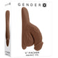 Gender X 4" PACKER - Dark Brown 10cm Packer