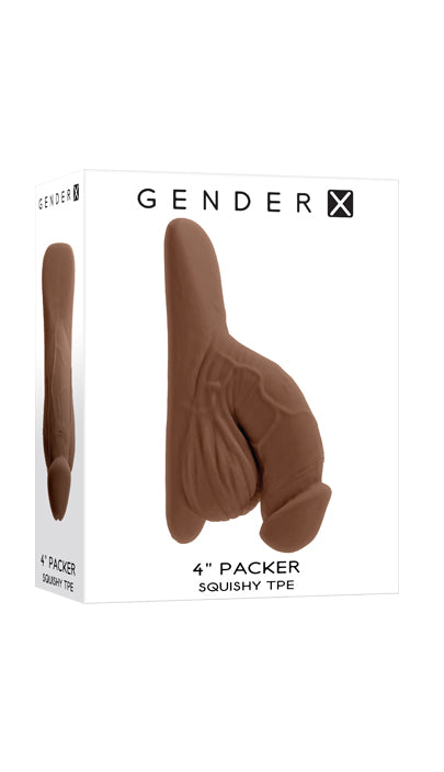 Gender X 4" PACKER - Dark Brown 10cm Packer