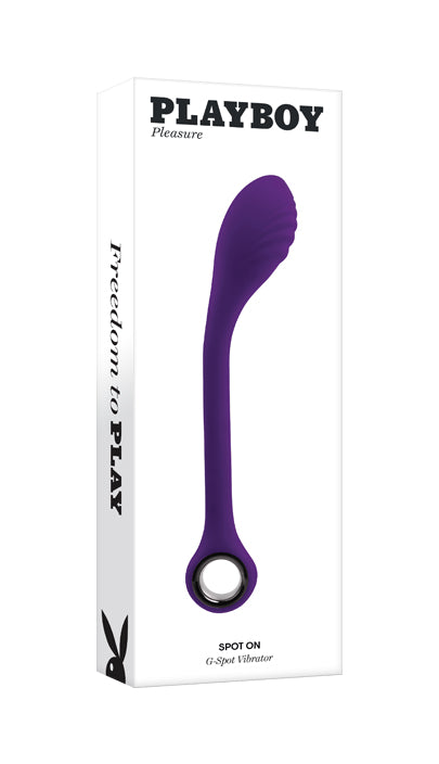 Playboy Pleasure SPOT ON Purple 22.6cm USB Rechargeable Poseable G-Spot Vibrator