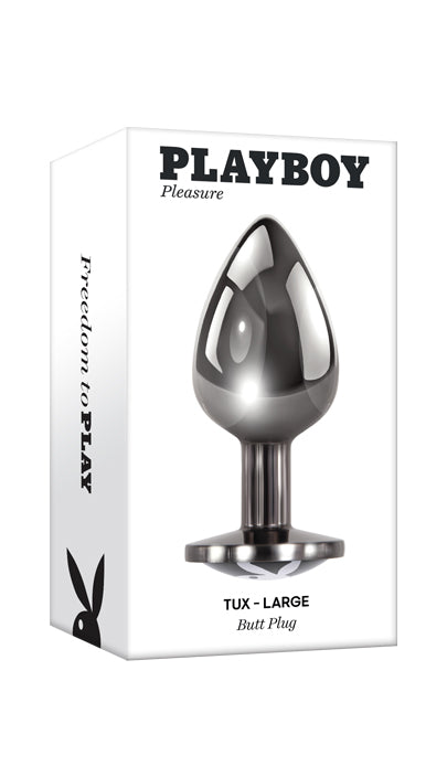 Playboy Pleasure TUX - Large Metal 9.6 cm Large Butt Plug