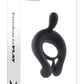 Playboy Pleasure TRIPLE PLAY Black USB Rechargeable Cock Ring w Wireless Remote