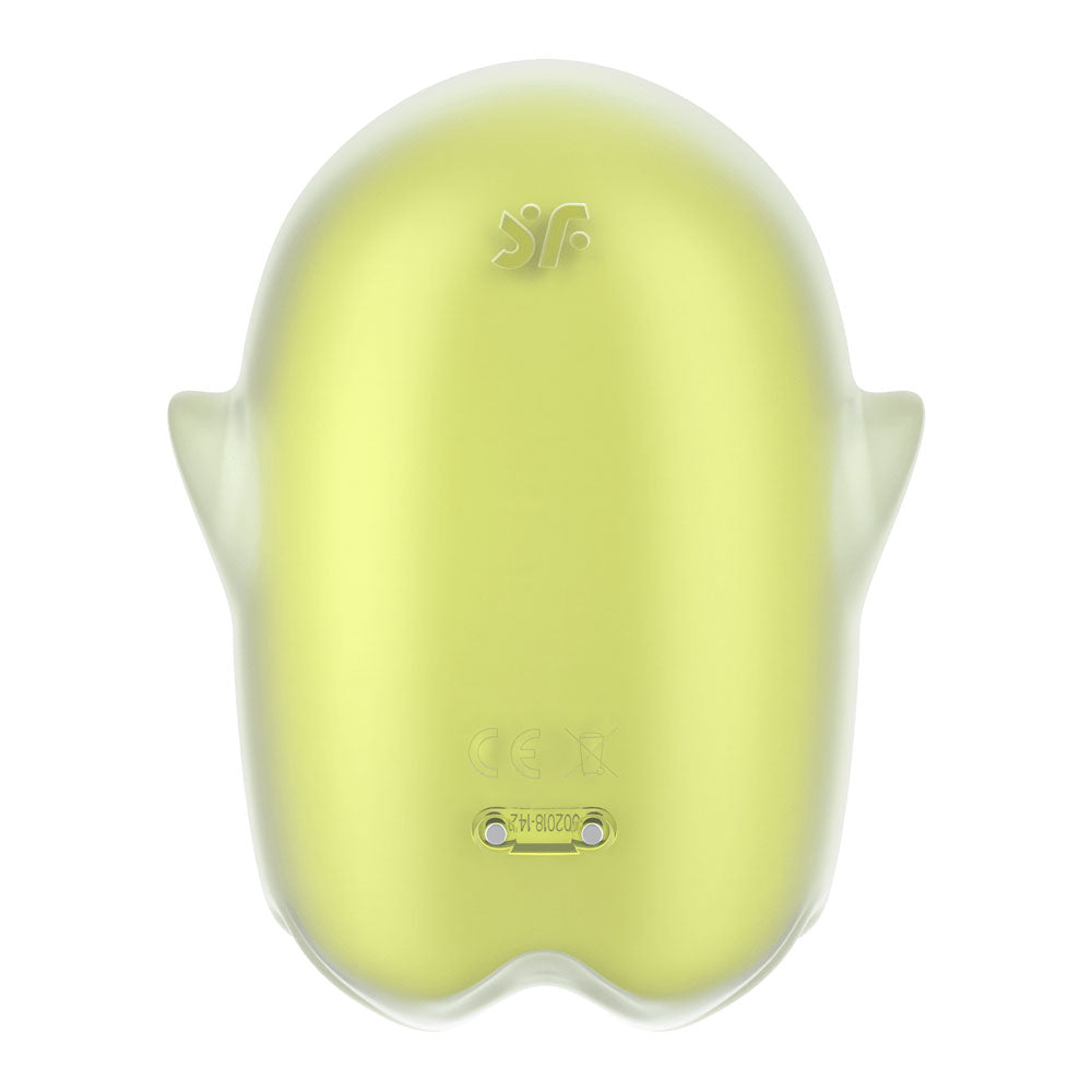 Satisfyer Glowing Ghost - Glow in Dark Yellow USB Rechargeable Air Pulse Stimulator