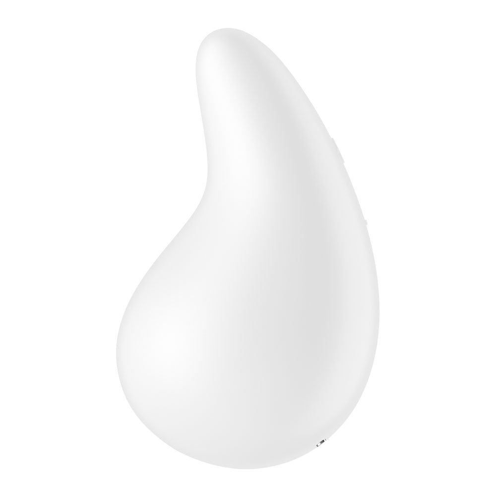 Satisfyer Dew Drop - White USB Rechargeable Stimulator Lay-on Vibrator