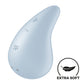 Satisfyer Dew Drop - Light Blue USB Rechargeable Stimulator Lay-on Vibrator