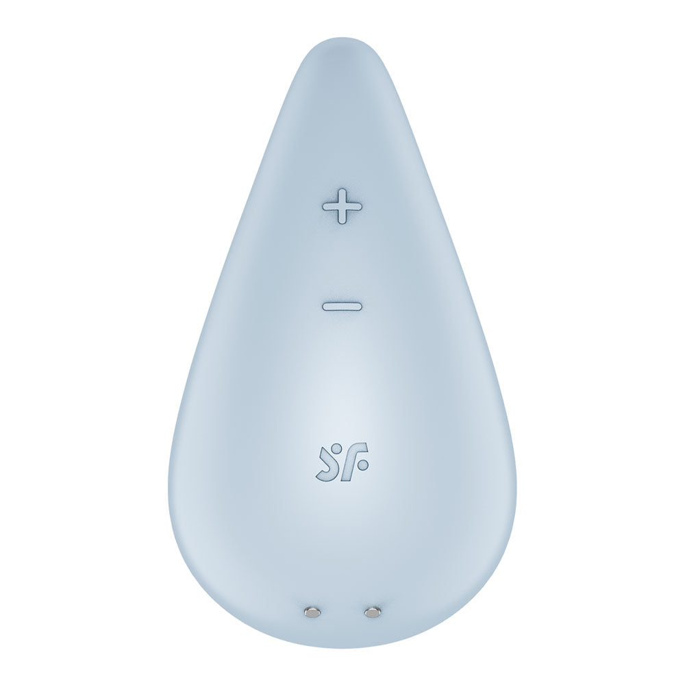 Satisfyer Dew Drop - Light Blue USB Rechargeable Stimulator Lay-on Vibrator