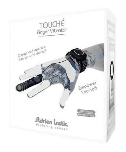 Adrien Lastic Touche Finger Vibrator Grey-Black