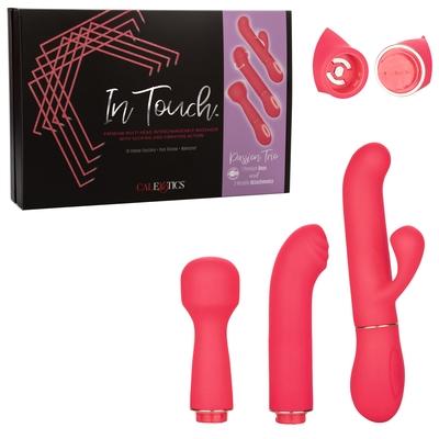 CalExotics In Touch Passion Trio Pink - Vibrator Set with 3 dynamic attachments