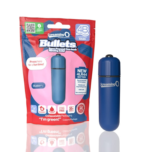 ScreamingO 4B Bullet Vibrator - Blueberry