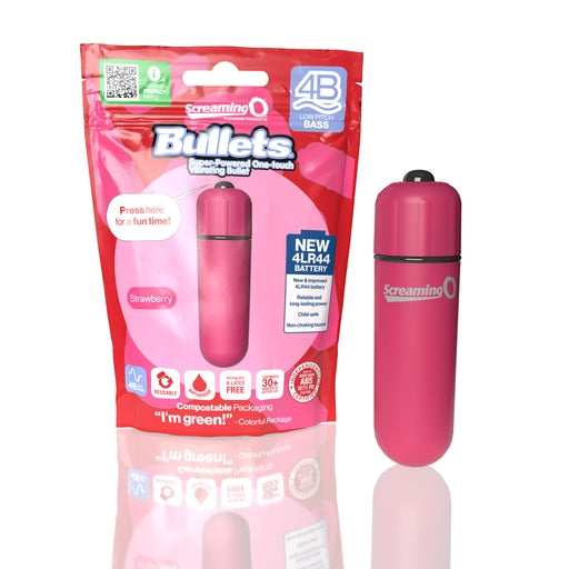 ScreamingO 4B Bullet Vibrator - Strawberry