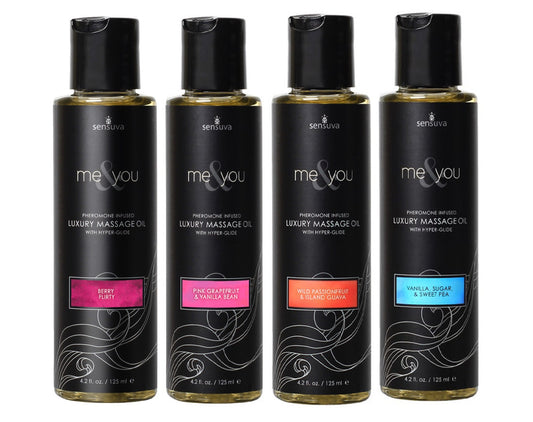 Sensuva Me & You Massage Oil 4x125ml - 4 Pack