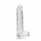 Shots Toys | REALROCK Crystal Clear 6"/15cm Realistic Dildo with Balls Transparent