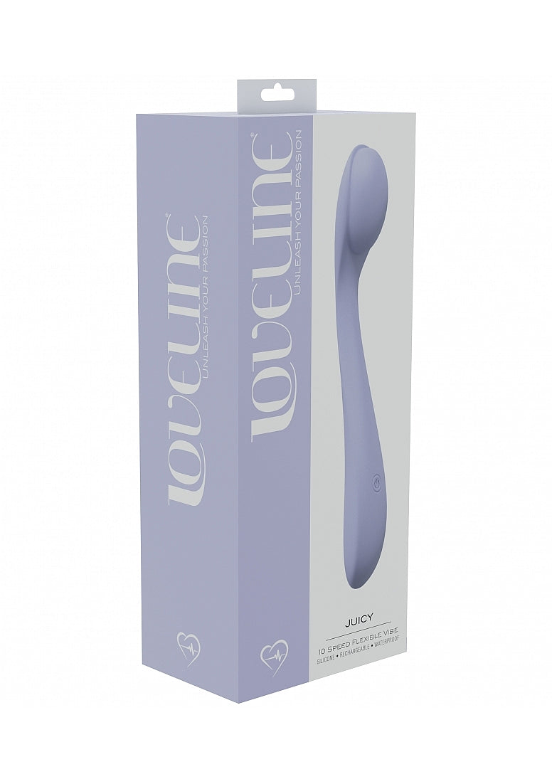 LOVELINE Juicy - Lavender 21.5cm USB Rechargeable G-Spot Vibrator