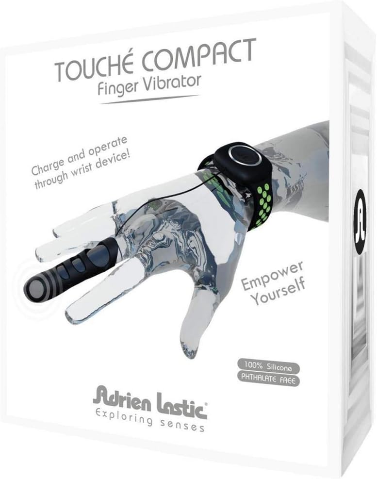 Adrien Lastic Touche Finger Vibrator Green-Black