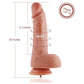 HiSmith - 8.7" Silicone Double Layered Vibrating Dildo w Remote (KlicLok)