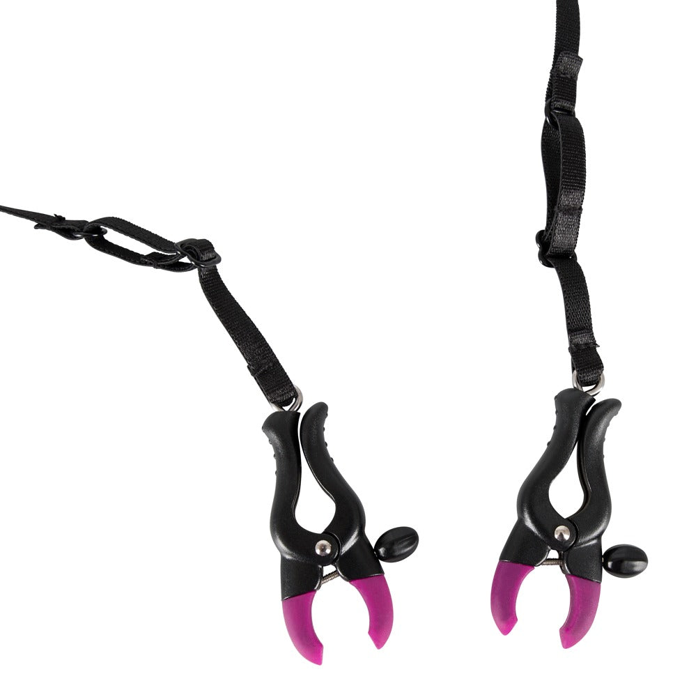 Bad Kitty Pearl String with Silicone Clamps Labia Spreader