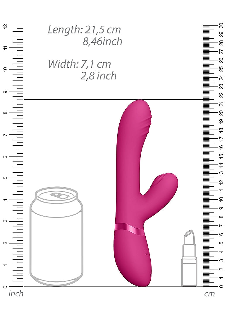 Shots Toys | VIVE Tani Bendable Pulse Wave Rabbit Vibrator Pink