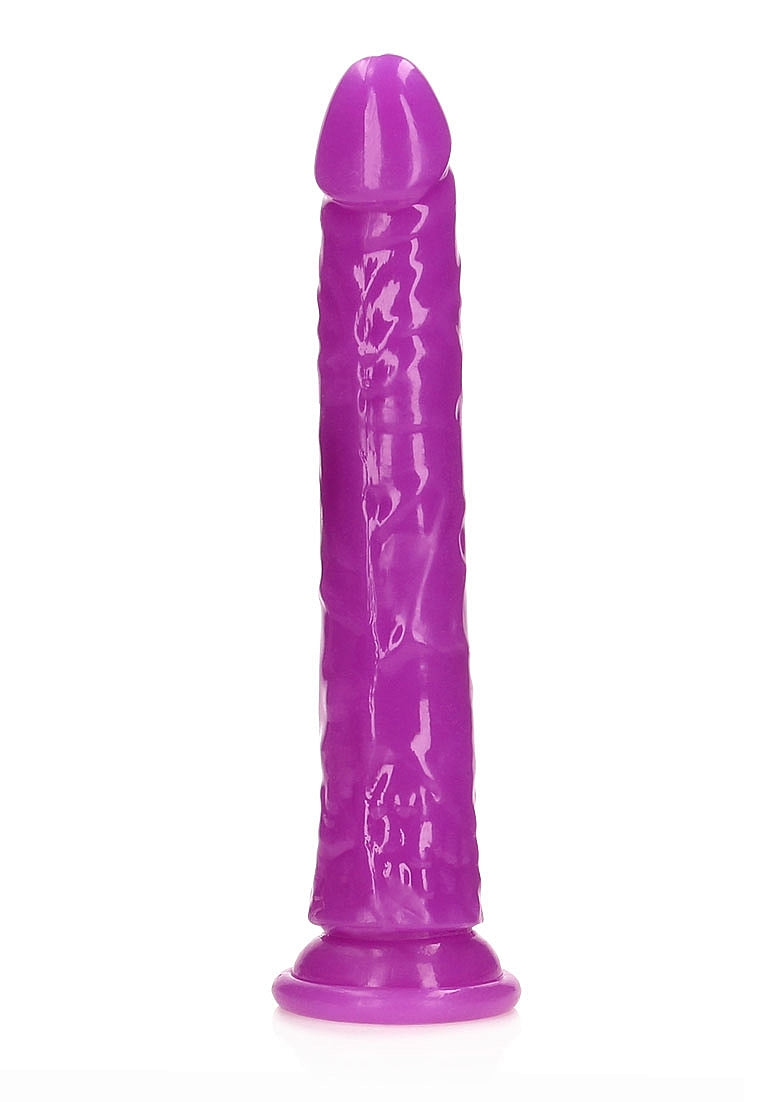 Shots Toys | REALROCK 32cm Slim Glow in the Dark Neon - Purple (11") Dildo Dong