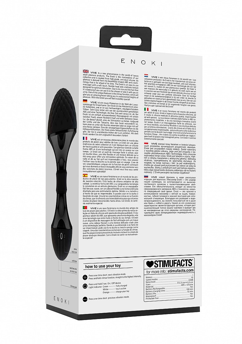 Shots Toys | VIVE Enoki Bendable Massager Black