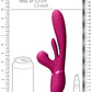 Shots Toys | VIVE Kura Thrusting G-Spot Vibrator Flapping Tongue & Pulse Wave Pink