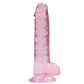 Shots Toys | REALROCK Crystal Clear 7"/17cm Realistic Dildo with Balls Pink