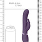 Shots Toys | VIVE May Dual Pulse-Wave & Vibrating C-Spot & G-Spot Rabbit Vibrator Purple