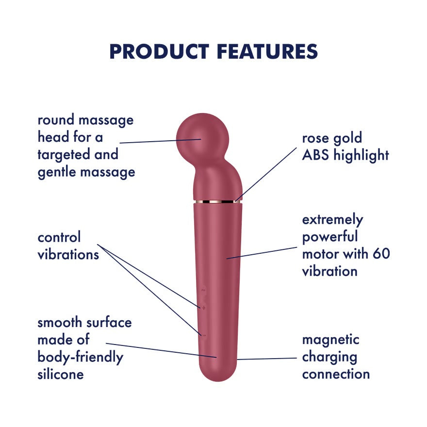 Satisfyer Planet Wand-er Massager Wand Vibrator Berry