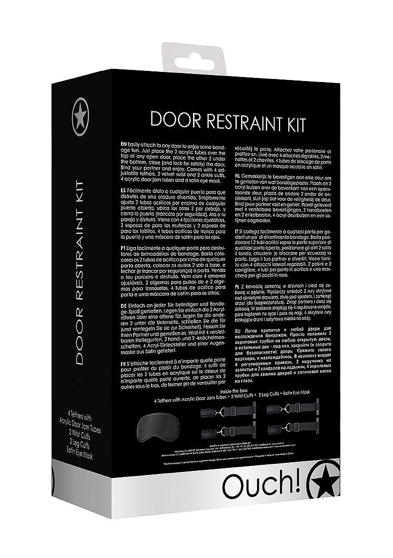 Shots Toys | Ouch! Door Restraint Set Black