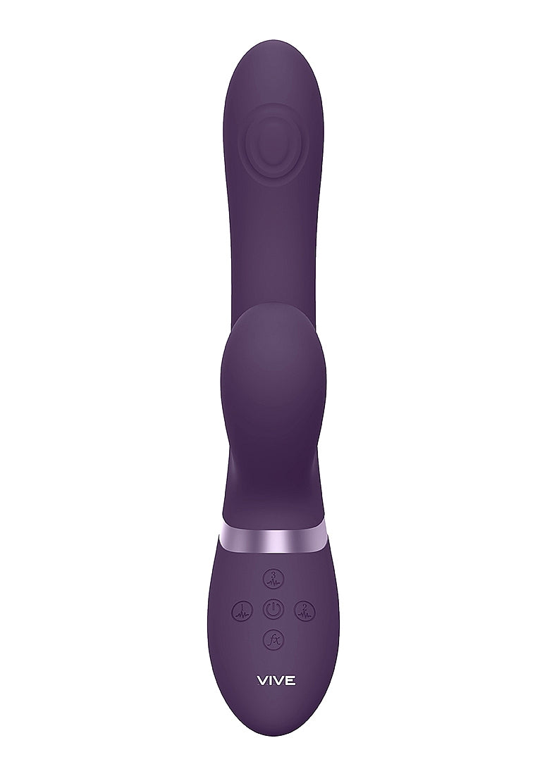 Shots Toys | VIVE Hide Airwave & Pulse Wave G-Spot Vibrator Purple